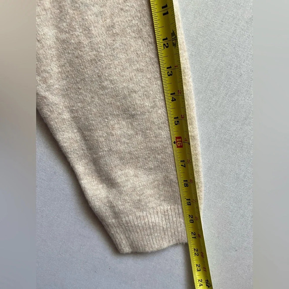 Oak + Fort wool  blend deep v neck oversized sweater Sz S - Picture 7 of 10